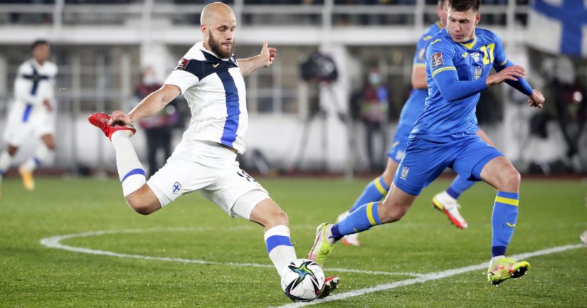 Teemu Pukki on tehnyt kaikkein eniten maaleja Suomen jalkapallomaajoukkueessa (Kuva AOP)