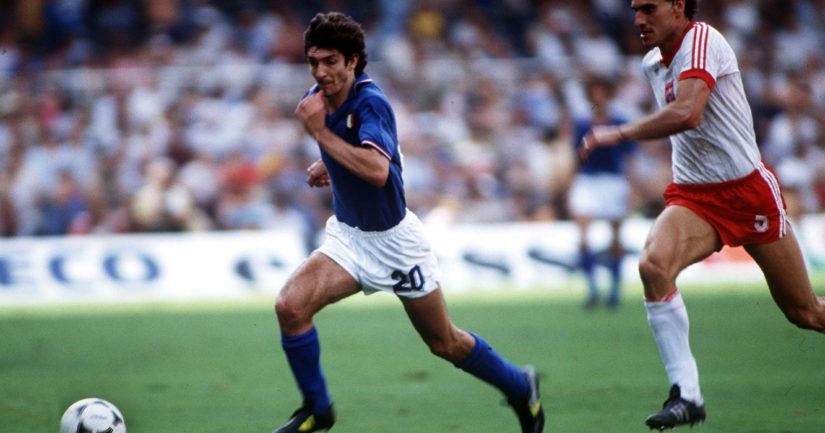 Paolo Rossi teki vuoden 1982 MM-kisoissa kuusi maalia, joilla auttoi Italian maailmanmestariksi