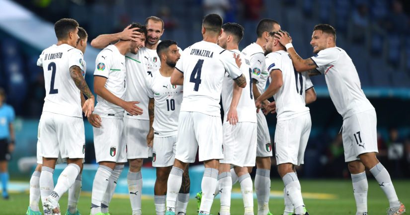 Italia juhlii maalia jalkapallon EM-kisoissa 2021