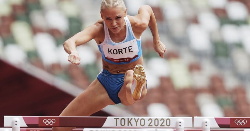 Annimari Korte kilpaili Tokion olympialaisissa takareisivammastaan huolimatta (Kuva AOP)