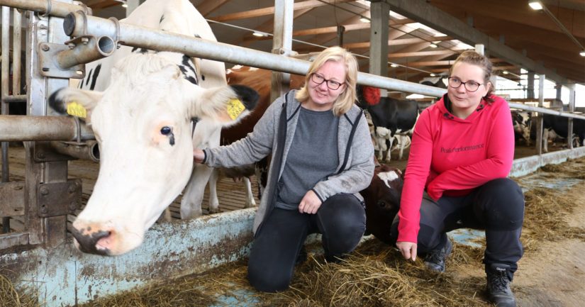 Siskokset Satu ja Anna ovat luoneet maidontuotantotilalleen selkeät tavoitteet. – Tilan tulee olla myös tulevaisuudessa elinvoimainen ja kaikilta osa-alueiltaan vertailukelpoinen.