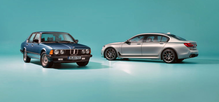 Kuva BMW BMW:n tarkoituksena oli heittää haaste S-luokan Mersulle, mutta merkille tyypillistä urheilullisuutta ei silti unohdettu.