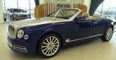 Bentley esitteli kaikessa hiljaisuudessa – maailman kalleimpiin kuuluva avoauto