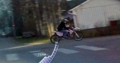 Tunnistatko pakoon ajaneen motoristin? – Vaaransi muiden kulkijoiden turvallisuuden