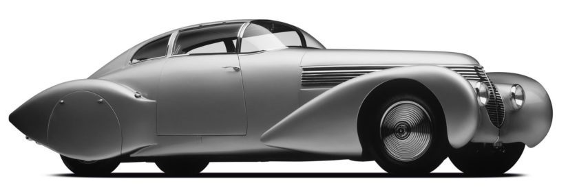 Automuotoilun art decoa edusti vuoden 1938 Hispano-Suiza Dubonnet Xenia.