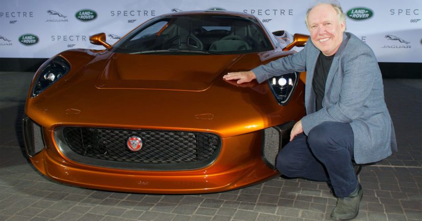 Ian Callum taputtelee Jaguarin yhdessä Williamsin F1-tallin kanssa Bond-leffaan Spectre tekemää CX-75-mallia.