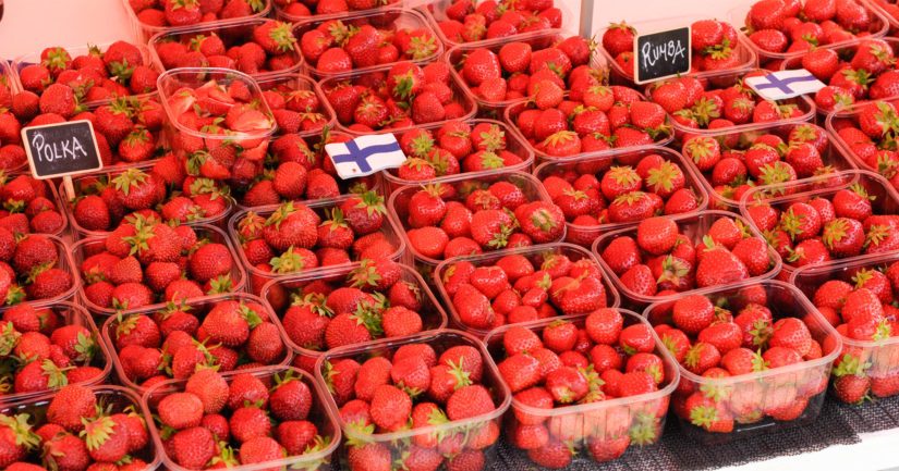 Mansikoita myydään tällä hetkellä tiloilta, kaupoista, toreilta ja marjanmyyntipisteistä.