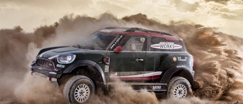Dakar-perinteitä jatketaan Countryman-katumaasturin pohjalta tehdyllä aavikkokilpurilla.