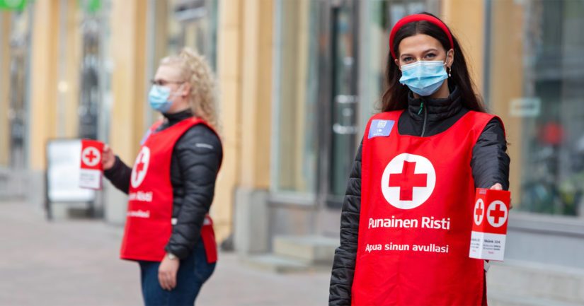 Suu-nenäsuojaimet, turvavälit ja hyvä käsihygienia ovat olennainen osa koronasyksyn lipaskeräystä.