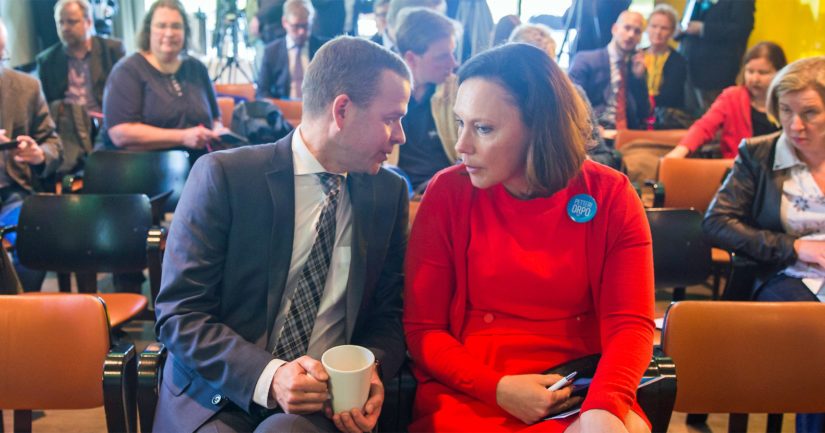 Kuva AOP Ministeriksi nyt nouseva Anne-Mari Virolainen veti aikoinaan Petteri Orpon puheenjohtajakampanjaa.