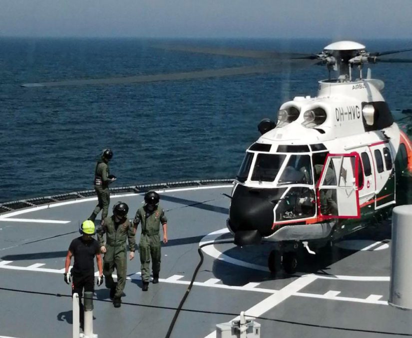 Suomella on harjoituksessa mukana Rajavartiolaitoksen helikopteri- ja erikoisvenekalustoa.